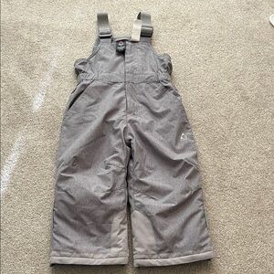 Gray Kids Overall Snowpants